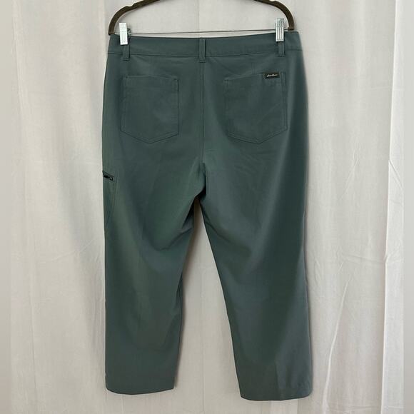 Eddie Bauer Gray Stretch Ripstop Crop Pant Womens Size 8 - Picture 5 of 6